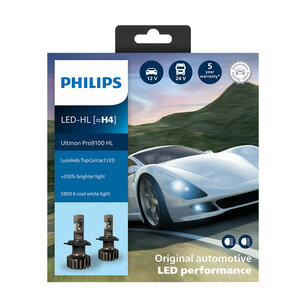 Philips H4 LED Headlight 12/24V 18W 2 Pieces