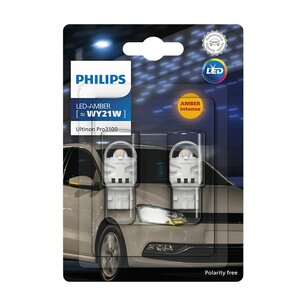 Philips WY21W LED Retrofit Orange 12V WX3x16d 2 Pieces