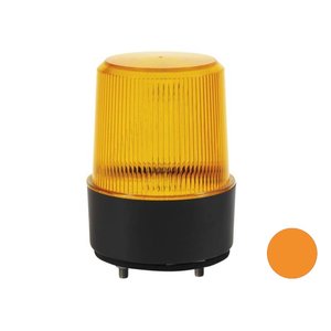 LED Flash Beacon with Flat Base Orange