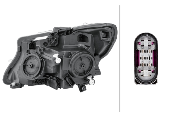Hella Koplamp MB V (W447) 03/14- Rechts H7 | 1EL 011 284-521