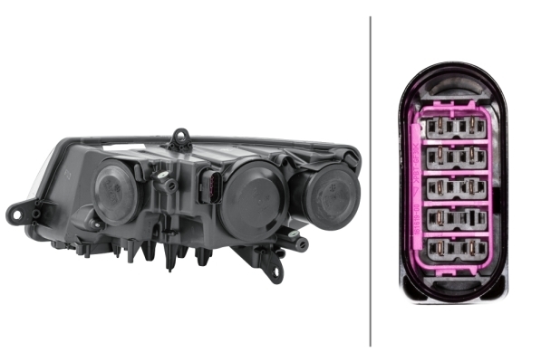 Hella Koplamp Skoda Superb (3T4) 03/08- Rechts H7/H3 | 1EL 247 047-261