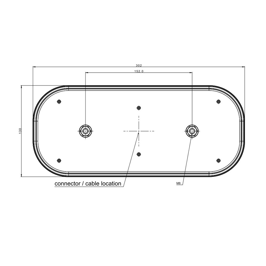 Fristom FT-600 LED Achterlicht Rechts 5-Functies